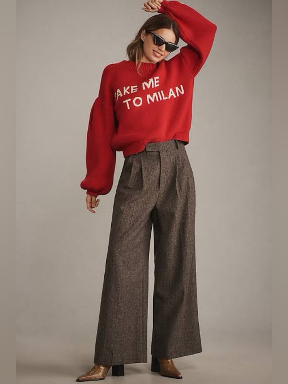Anthropologie Maeve Graphic City Sweater Size S - Picture 2 of 9